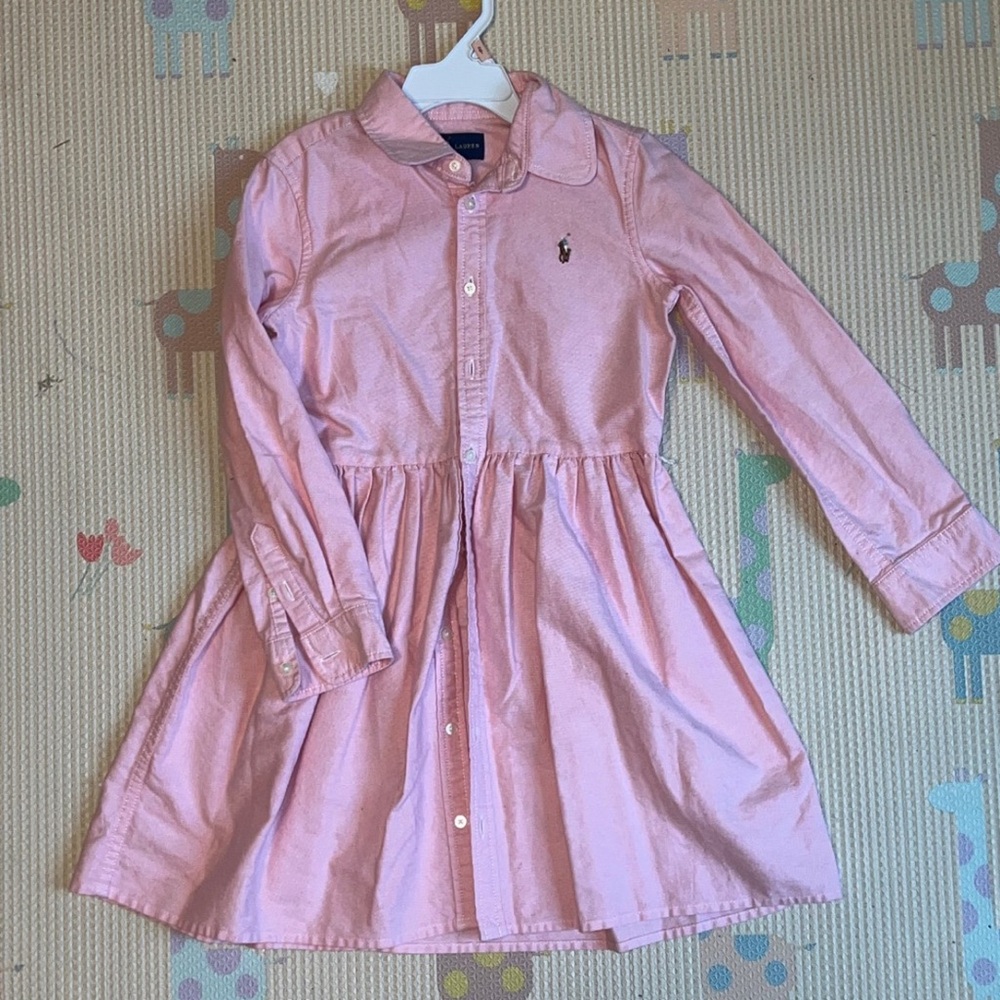 Ralph Lauren Pink Button-Up Dress